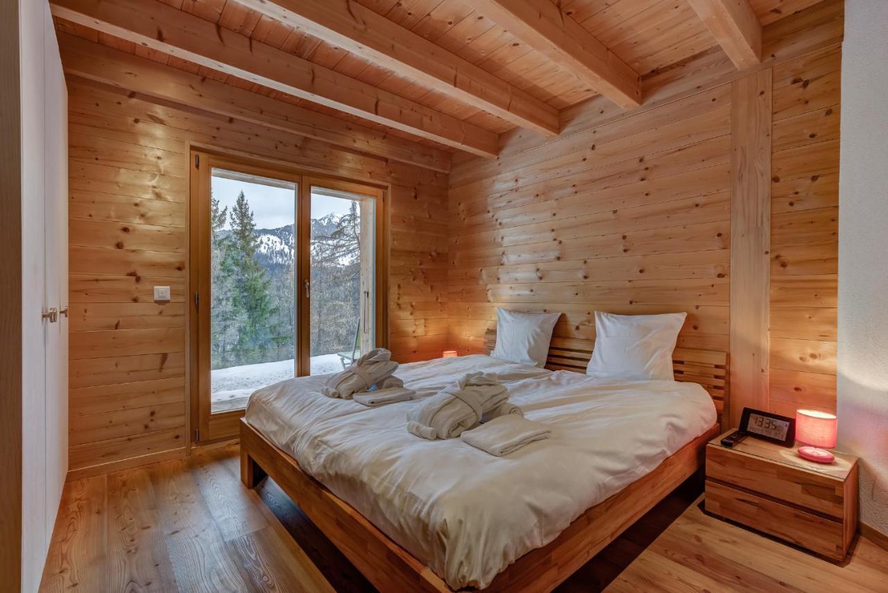 Chalet Flocon De Neige - Jacuzzi - Sauna ลาซูมาซ ภายนอก รูปภาพ