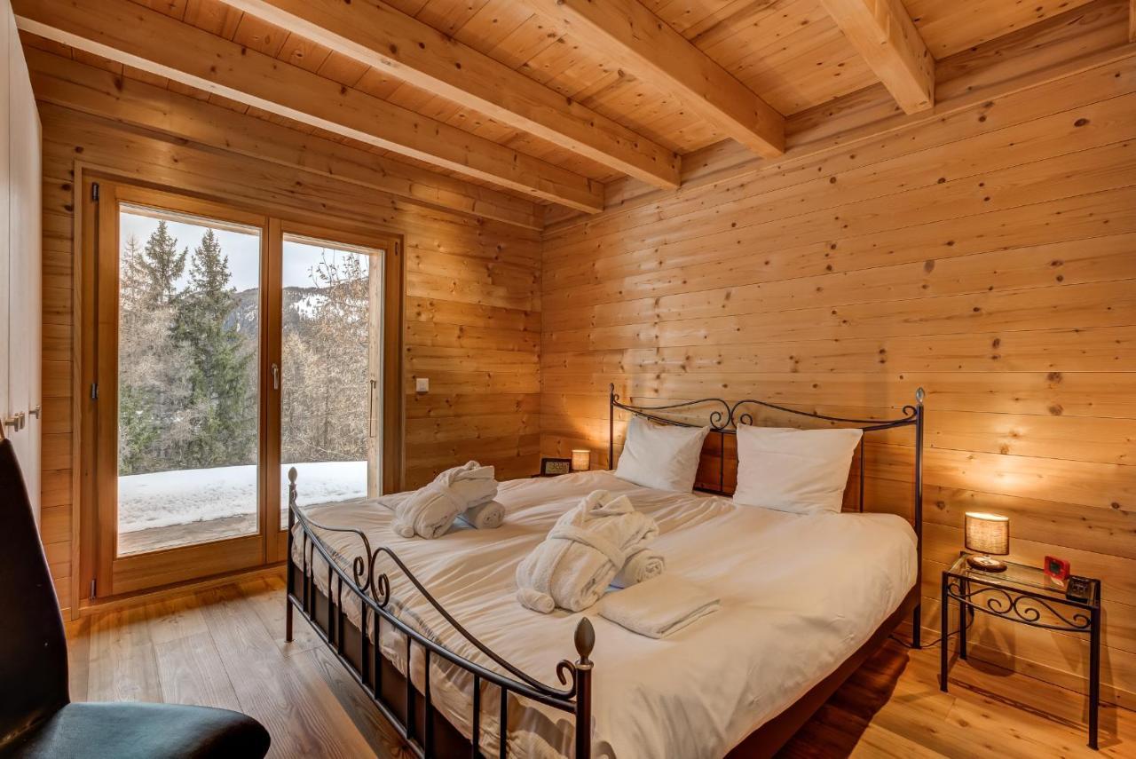 Chalet Flocon De Neige - Jacuzzi - Sauna ลาซูมาซ ภายนอก รูปภาพ