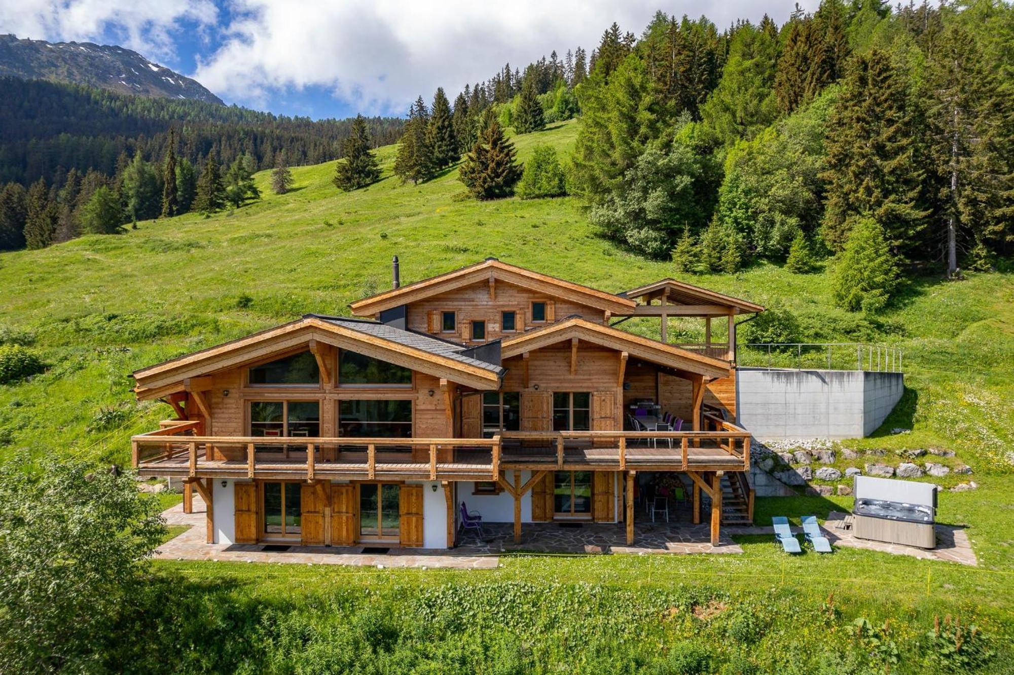 Chalet Flocon De Neige - Jacuzzi - Sauna ลาซูมาซ ภายนอก รูปภาพ